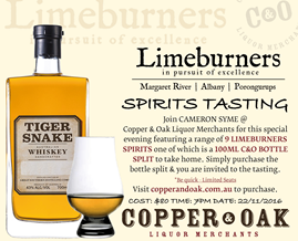 LIMEBURNERS SPIRITS TASTING 100ML SPLIT